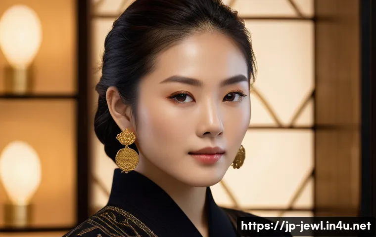 진주 귀걸이와 골드 귀걸이 비교 관련 이미지 1