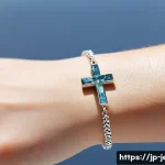 가성비 좋은 럭셔리 팔찌 - A close-up shot of a sophisticated bracelet worn on a wrist, featuring a delicate silver chain with ...