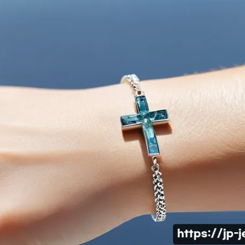 가성비 좋은 럭셔리 팔찌 - A close-up shot of a sophisticated bracelet worn on a wrist, featuring a delicate silver chain with ...