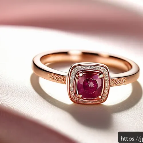 기념일 맞춤 쥬얼리 디자인 - A delicate custom-made ring displayed on a soft velvet cushion, featuring an elegant matte finish in...